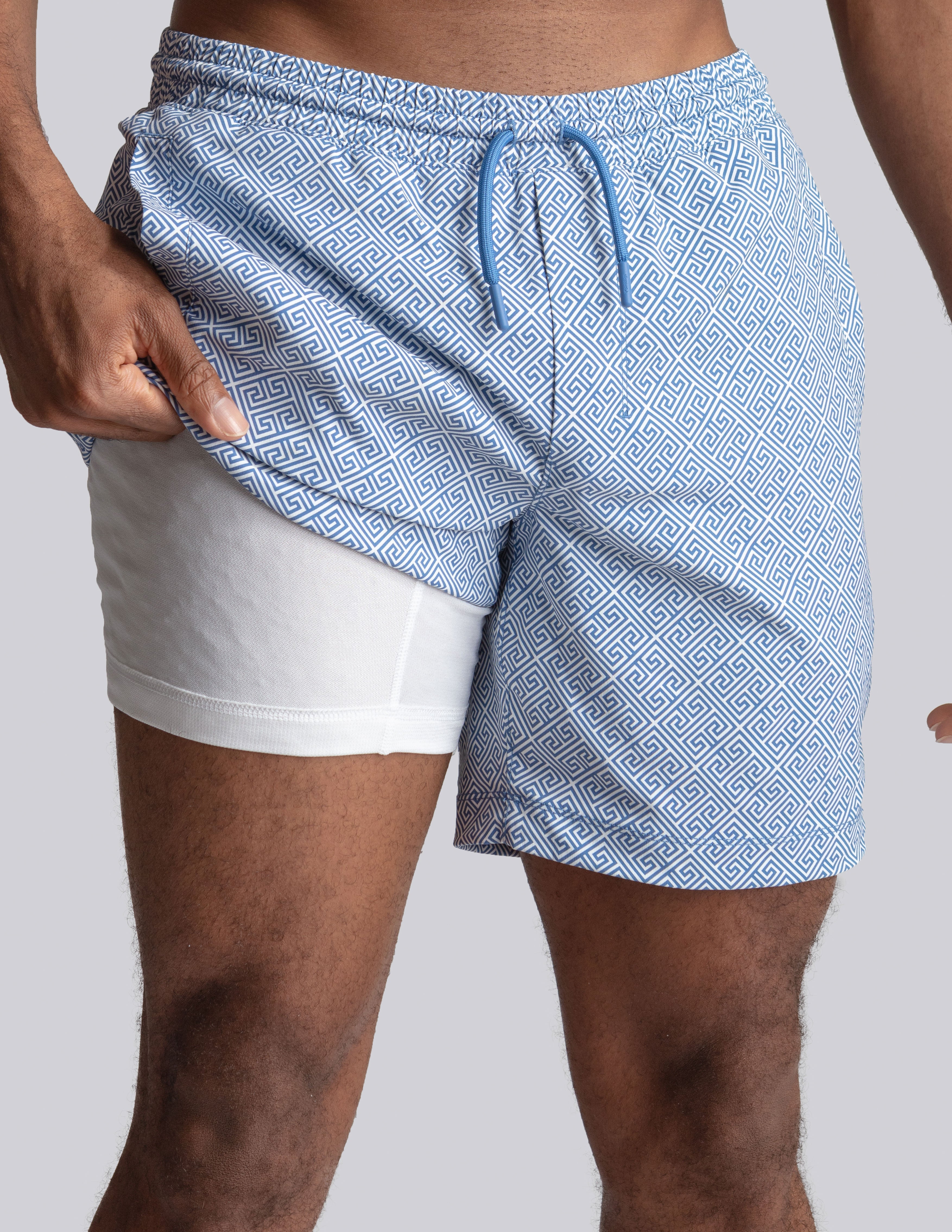 Swim Shorts - Delphi Blue (The Aegean Ease)