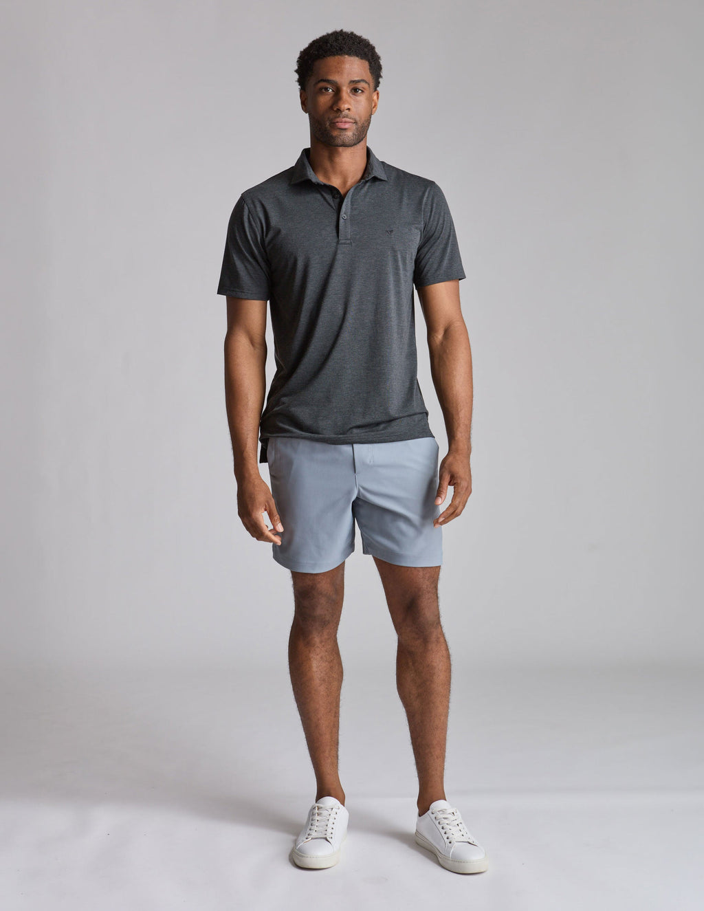 NoSweat Polo - Black Heather (The Second Wind)
