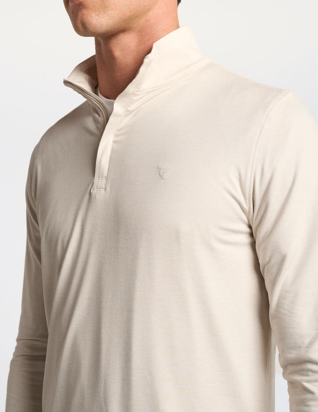 Quarter Zip - Oatmeal Heather (The Geronimo)